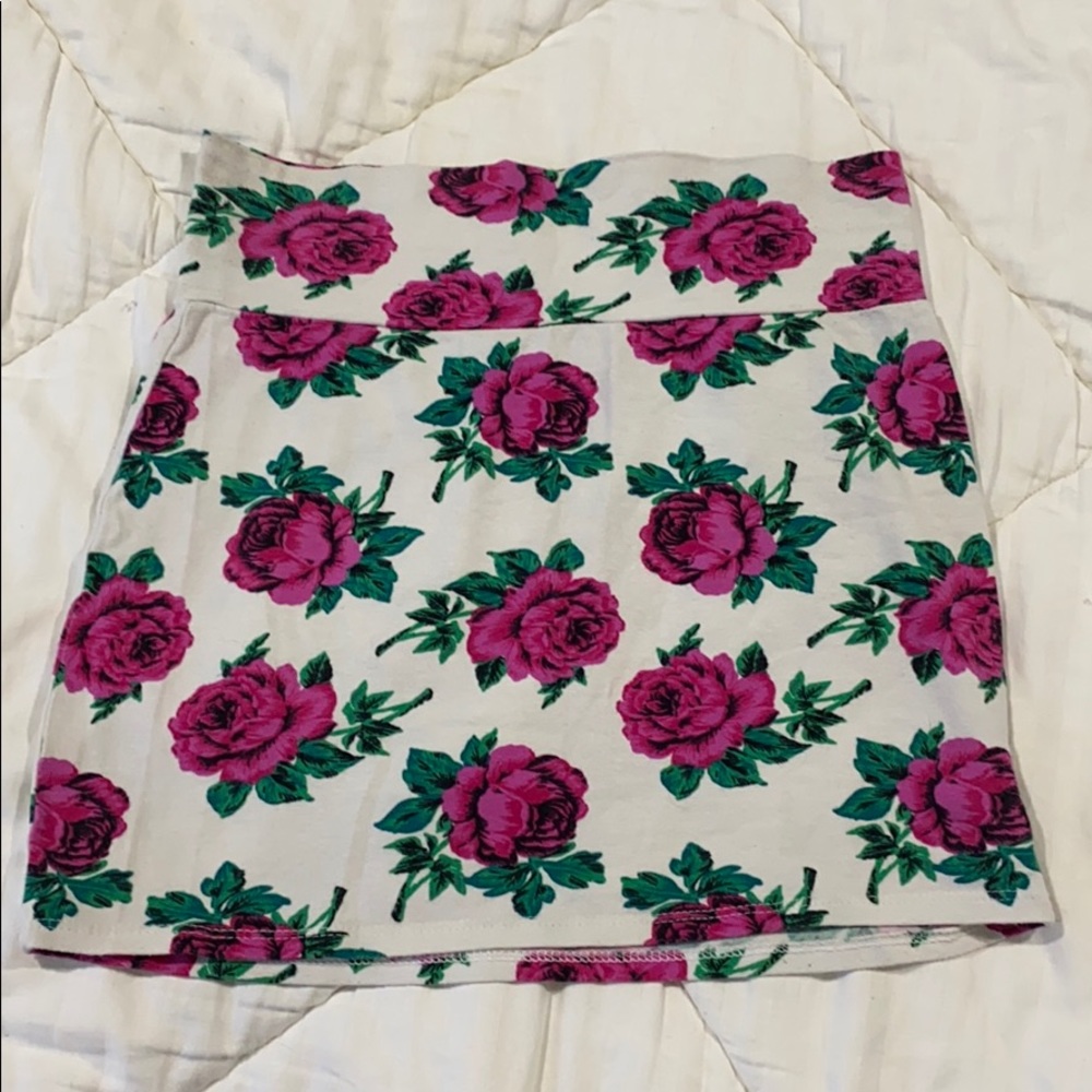 Pink rose skirt